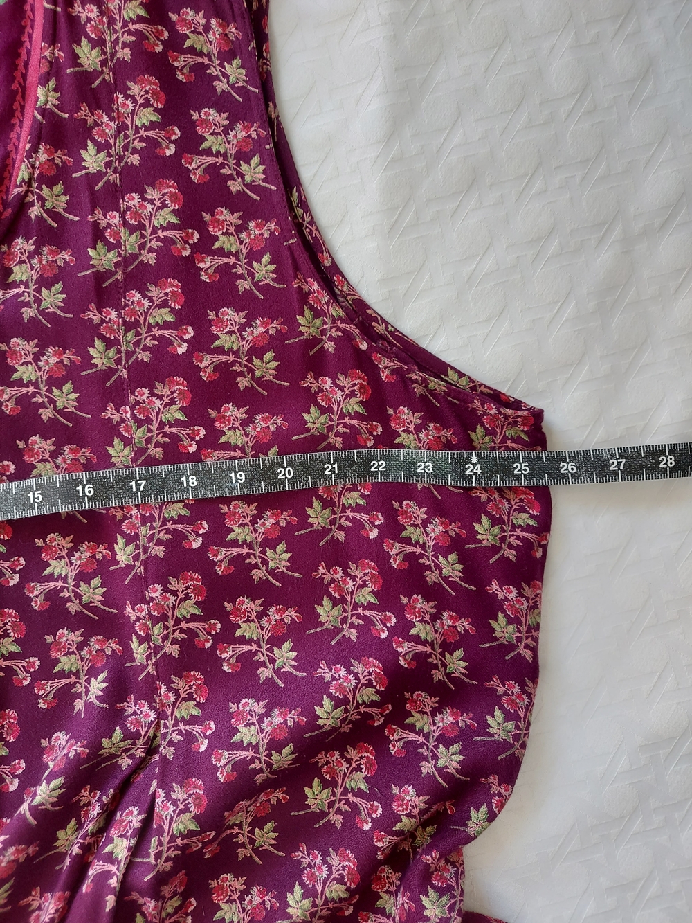 April Too Cornell Cottagecore Sleeveless Button Front Tie Back Floral Maxi Dress - Picture 8 of 9
